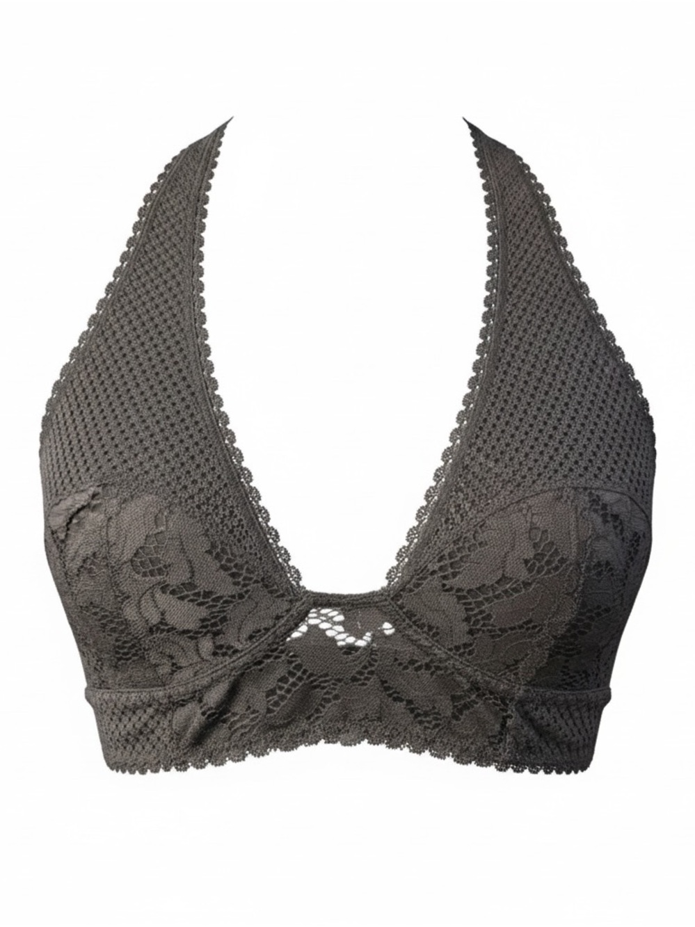 FREE PEOPLE Intimately Lace Plunge Racerback Bralette - Size L    NWOT!!
